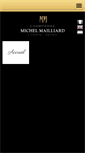 Mobile Screenshot of champagne-michel-mailliard.com